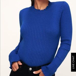 Lulus blue sweater